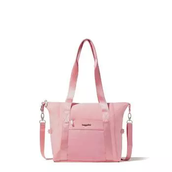 Baggallini Маленькая спортивная сумка через плечо на весь день, цвет Blush Neoprene