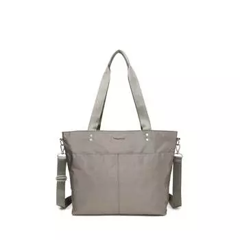 Baggallini Женская сумка-тоут среднего размера с ремешком через плечо, цвет Sterling Shimmer