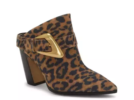 Baily Мюли Vince Camuto, Brown Leopard Print Suede