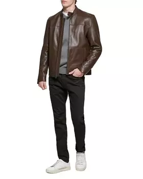 Байкерская кожаная куртка Cole Haan