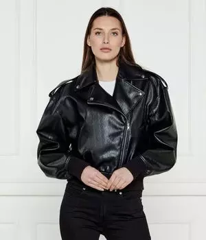 Байкерская куртка alipha-1 Loose fit Hugo, черный