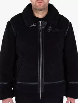 Байкерская куртка Alpha Industries Teddy, 03 Черный