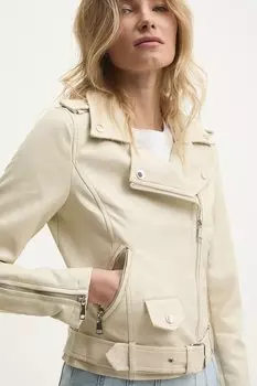 Байкерская куртка Answear.Lab, бежевый