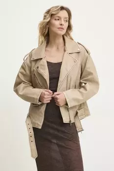Байкерская куртка Answear.Lab, бежевый