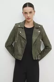 Байкерская куртка Answear Lab, зеленый