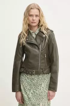 Байкерская куртка Answear.Lab, зеленый