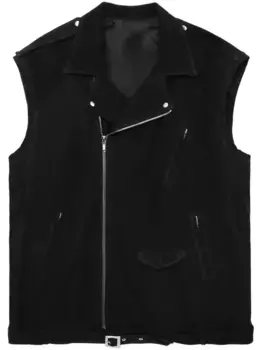 Байкерская куртка без рукавов Rick Owens, черный