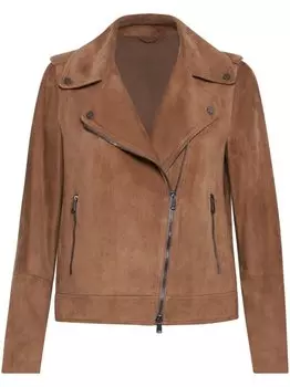 Байкерская куртка Brunello Cucinelli, коричневый