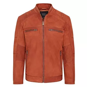 Байкерская куртка cafe racer из кожи буйвола для цзинаня Infinity Leather, коричневый