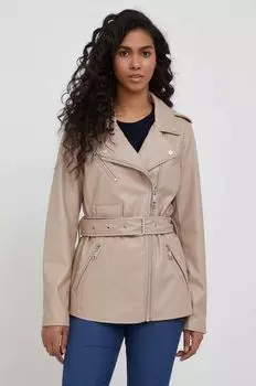 Байкерская куртка Dkny P1KC6L10 DKNY, бежевый