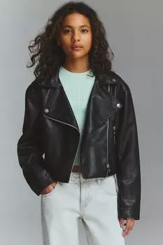 Байкерская куртка H&M, черный