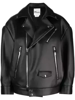 Байкерская куртка из искусственной кожи Noir Kei Ninomiya, черный