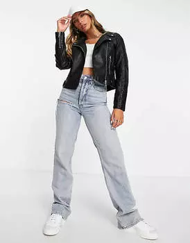 Байкерская куртка из искусственной кожи Vero Moda