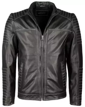 Байкерская куртка JCC "15-10-B-2", черный