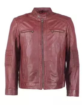 Байкерская куртка JCC "Alurave", красный