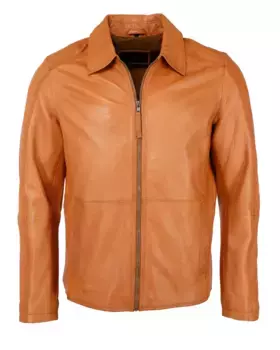 Байкерская куртка JCC "Брума", цвет Cognac