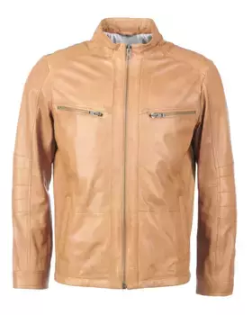 Байкерская куртка JCC "Fabiano", цвет Cognac