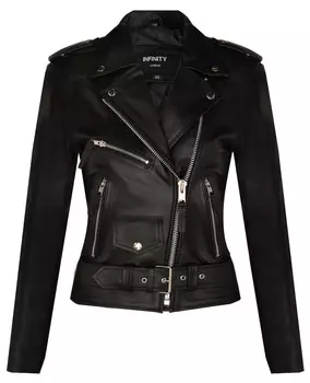 Байкерская куртка mansfield из воловьей кожи Infinity Leather, черный