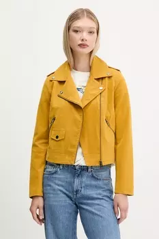 Байкерская куртка MUST Desigual, желтый