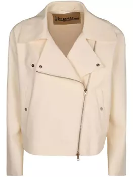 Байкерская куртка на молнии Herno, нейтральный