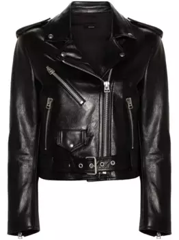 Байкерская куртка на молнии TOM FORD, черный