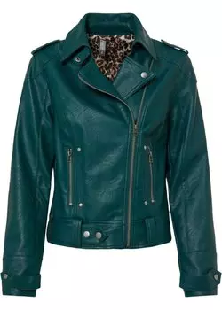 Байкерская куртка Rainbow, зеленый