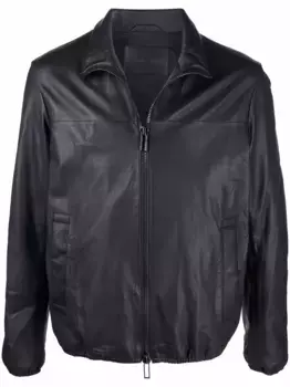 Байкерская куртка с кулиской EMPORIO ARMANI, синий