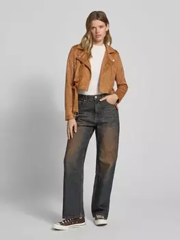 Байкерская куртка с воротником-лацкан Review