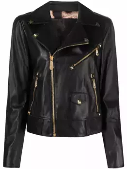 Байкерская куртка с заклепками Philipp Plein, черный