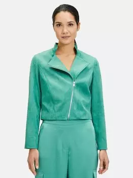 Байкерская куртка Vera Mont, зеленый