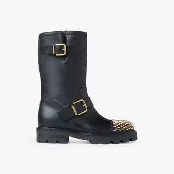 Байкерские ботинки Biker II на массивной подошве с декором Jimmy Choo, черный