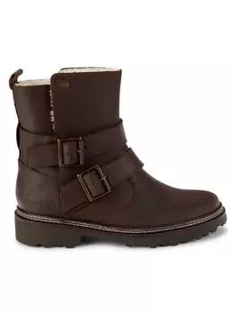 Байкерские ботинки на подкладке из искусственного меха Spear Barbour, цвет Dark Brown