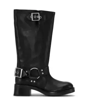 Байкерские ботинки с деталями ремня безопасности Jodis, черный