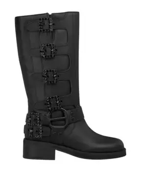 Байкерские ботинки с заклепками Alma En Pena, черный