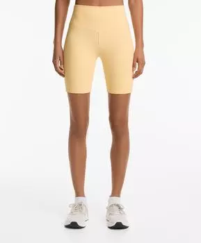 Байкерские леггинсы с высокой посадкой 20 см из полиамидного хлопка Handfeel Oysho, цвет Soft Yellow