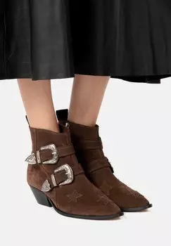 Байкерские сапоги L37, коричневый