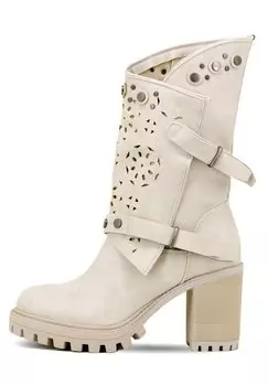 Байкерские сапоги Queen Helena, бежевый