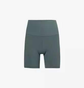 Байкерские шорты Align с высокой посадкой, 6 дюймов, из эластичной ткани Lululemon, цвет dark forest