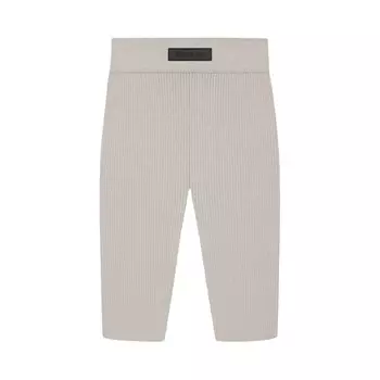 Байкерские шорты Fear of God Essentials, Silver Cloud