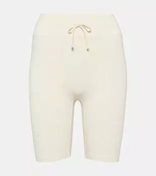 Байкерские шорты из джерси Loro Piana, белый