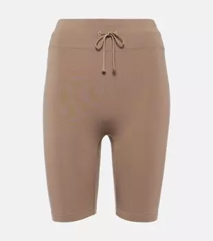 Байкерские шорты из джерси Loro Piana, коричневый