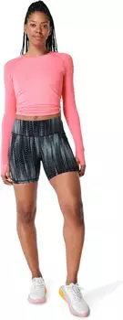 Байкерские шорты Power 6 дюймов Sweaty Betty, цвет Blue SB Fade Print