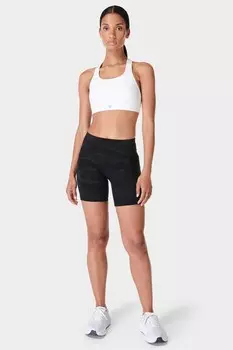 Байкерские шорты Power 6 дюймов Sweaty Betty, черный