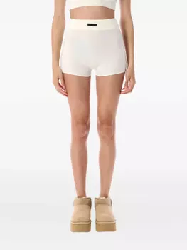 Байкерские шорты в рубчик с логотипом FEAR OF GOD ESSENTIALS, нейтральный