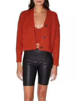 Байкерские шорты Walter Baker из эластичной кожи monique, черный