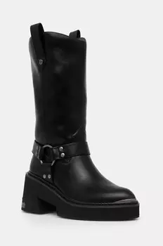 Байкерские высокие сапоги Buffalo Bull, черный