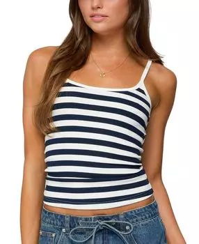 Байли Топ в полоску с рубчиками Edikted, синий