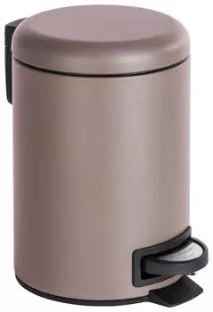 Бак с педалью Wenko, серо-коричневый