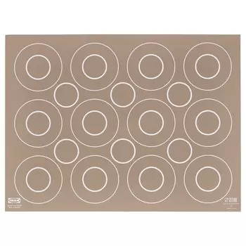 BAKTRADITION БАКТРАДИТИОН Коврик для выпечки, бежевый, 41x31 см IKEA