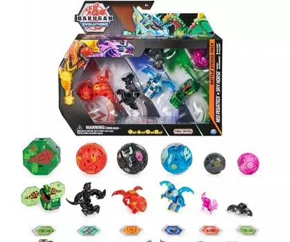 Bakugan Evolutions Battle Strike Pack, 6 ФИГУРОК, КАРТЫ НЕО ПЕГАТРИКС, НЕБО ЛОШАДИ Inna marka